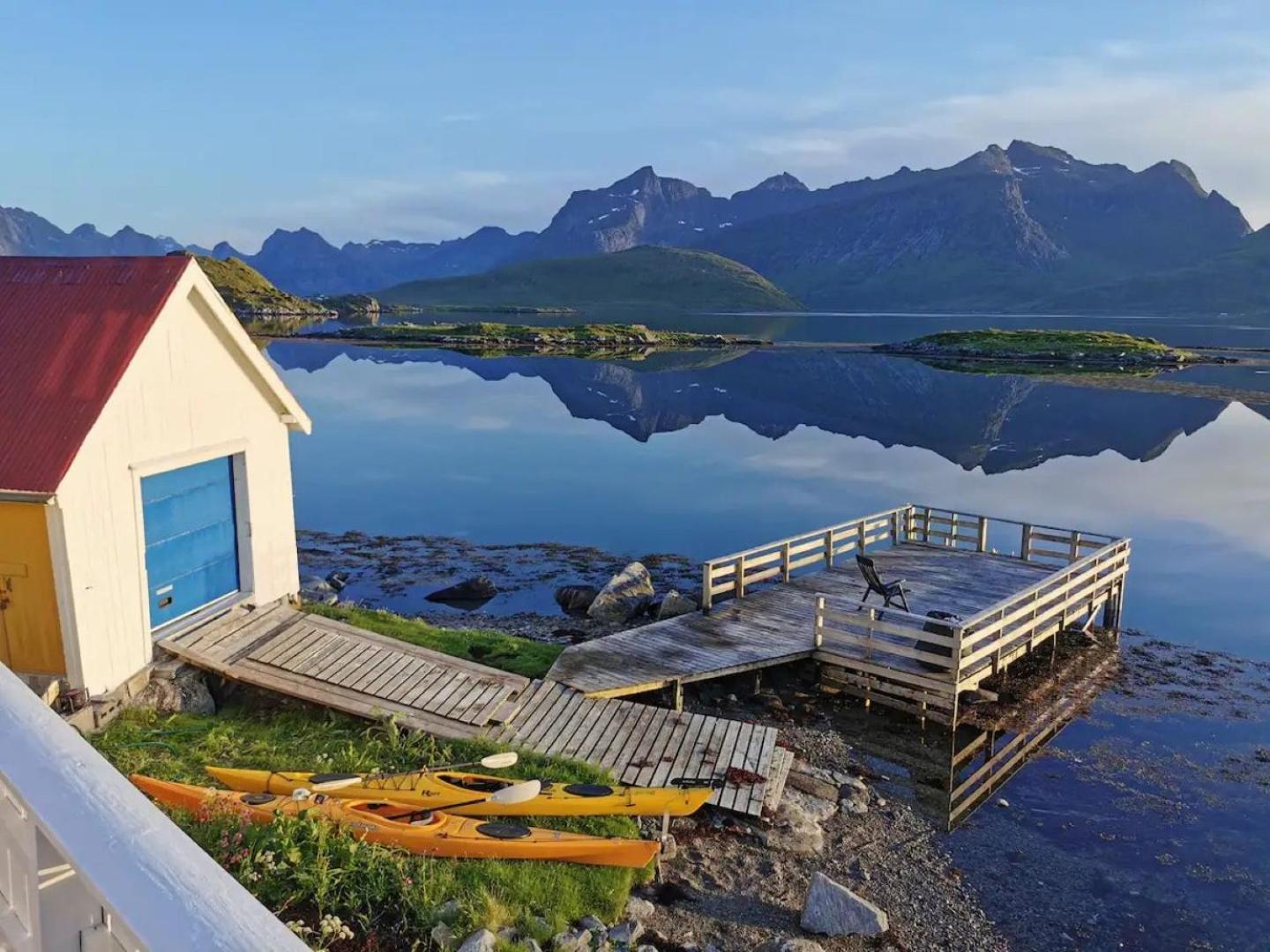 Panoramic Seaview Cabin For Two Persons By The Sea Hovdan 외부 사진